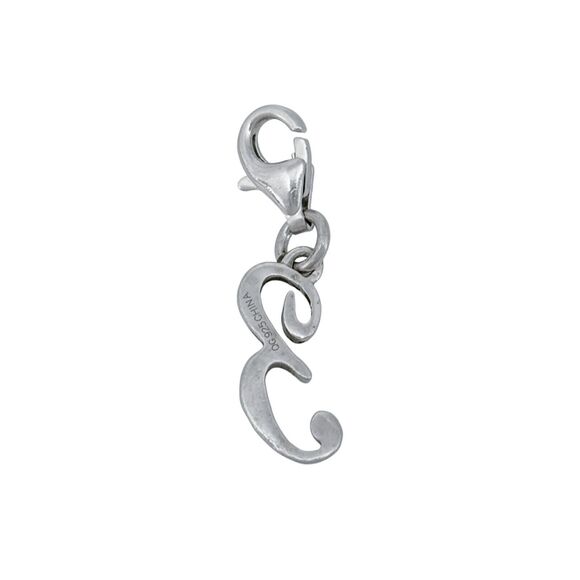 Sterling QG Silver 925 Letter "3" Charm Pendant - Picture 4 of 6